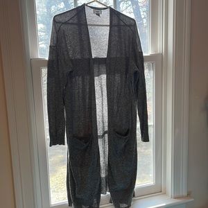 OLD NAVY HEATHER GRAY TUNIC LENGTH CARDIGAN (XL)